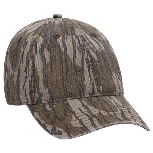 Bottomland Camo Custom Embroidered Text Unstructured Hat