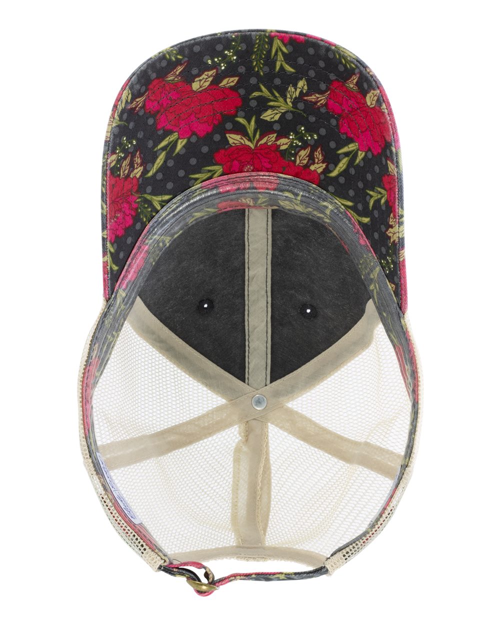 Floral Print Womens Hat Custom Embroidery