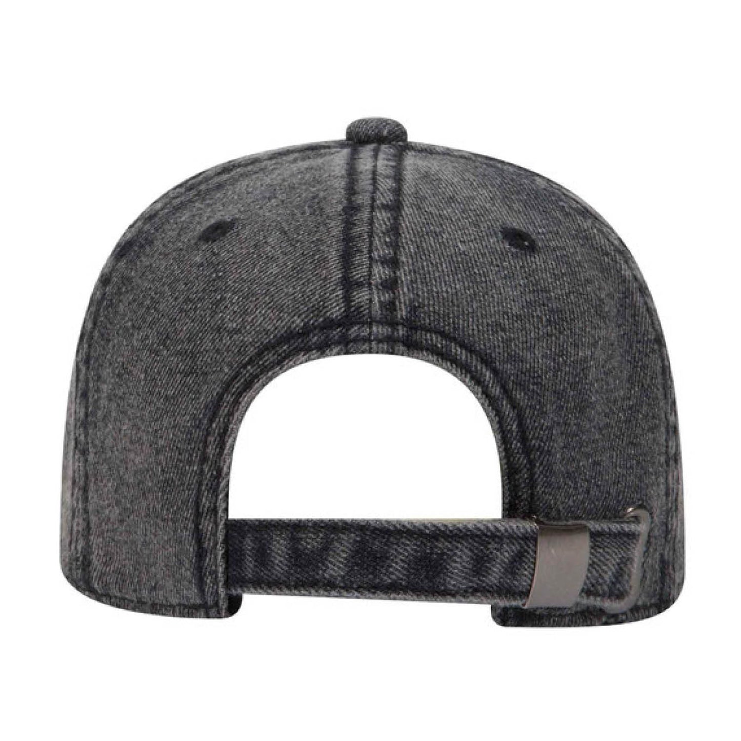 Stone Washed Black Denim Custom Embroidered Hat