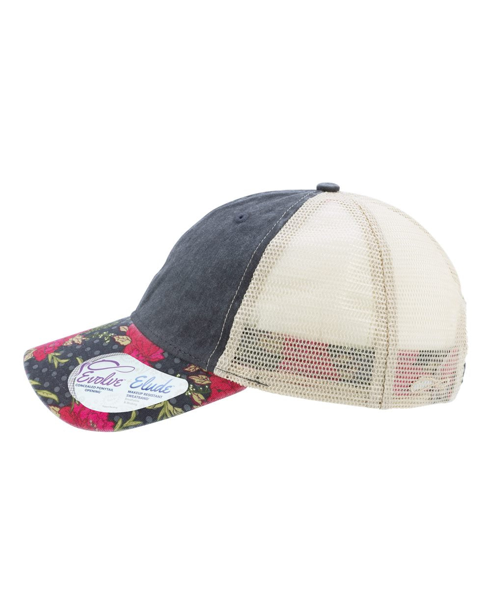 Floral Print Womens Hat Custom Embroidery