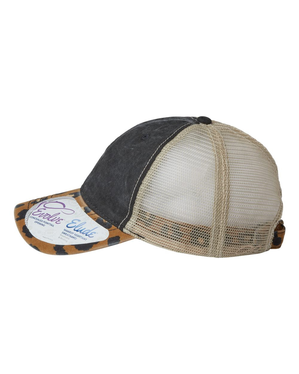 Leopard Print Womens Hat Custom Embroidery