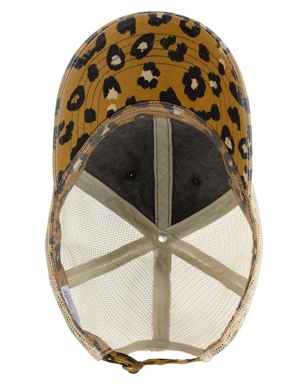 Leopard Print Womens Hat Custom Embroidery