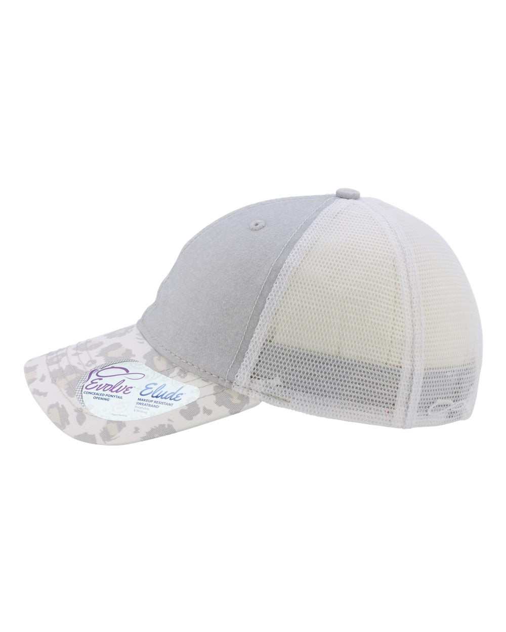 Snow Leopard Print Womens Hat Custom Embroidery