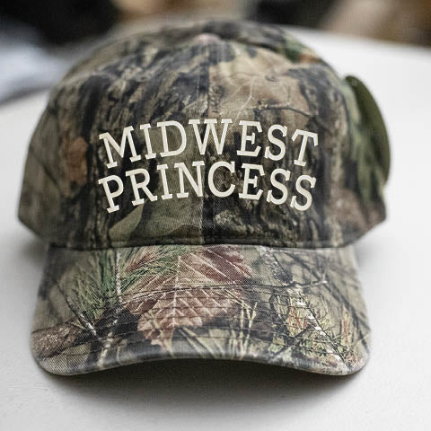 Midwest Princess Mossy Oak Camo Hat Embroidered