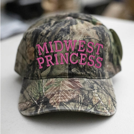 Midwest Princess Mossy Oak Camo Hat Embroidered